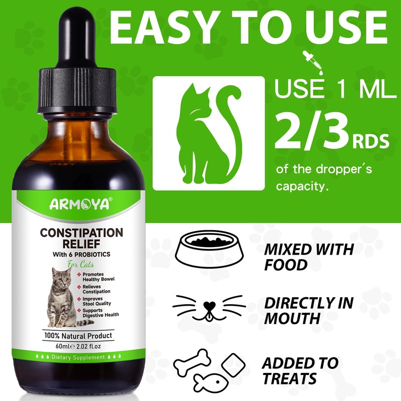 Cat Constipation Relief, Cat Laxative, Constipation Relief for Cat, Cat