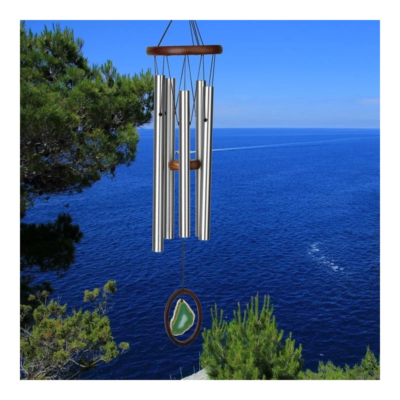 Woodstock Agate Chime - Large, Green Agate, Agate, Feng Shui,