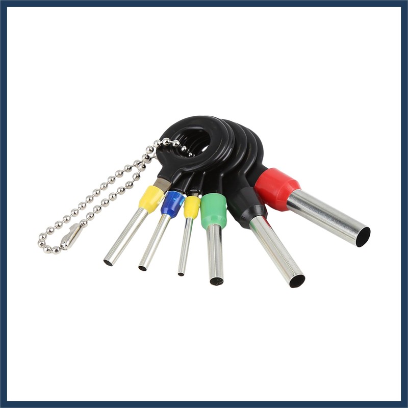 VekAuto 6pcs Car Wire Terminal Removal Tool Wiring Connector Pin