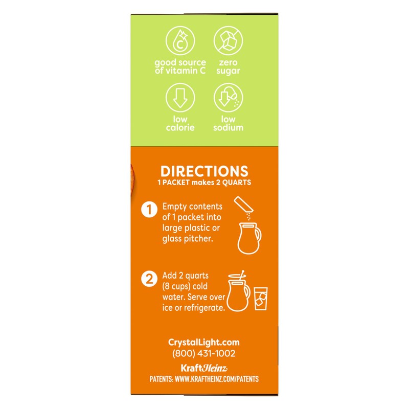 Crystal Light Peach Mango Green Tea Drink Mix, 10-Quart Canister