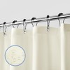 downluxe Waterproof Fabric Shower Curtain Liner, Soft Cloth Shower Liner