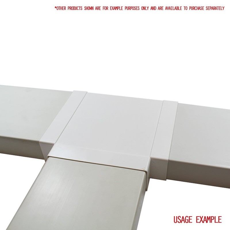 Kair Equal T-Piece Adaptor 204mm x 60mm for Rectangular Plastic