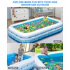 Inflatable Pool for Adults – 130" x 72" x 22"