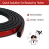Aroilder Foam Rubber Seal Strip, Self-Adhesive Rectangle EPDM Rubber Weather