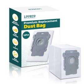 Loveco LOVECO 12 St??ck Staubbeutel Kompatibel f??r iRobot Roomba i7 i7+ i7 Plus S9 S9+ s9Plus i8+ i3+ i4+ i5+ i6+ Clean Base, i7 Staubsauger Beutel Ersatzteile f??r Roomba i/s/j Serie