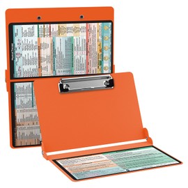 Whitecoat Clipboard® - Physical Therapy Edition (Orange, Bifold)
