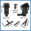 A ABSOPRO 4pcs Car Front Windshield Washer Nozzles for Jeep