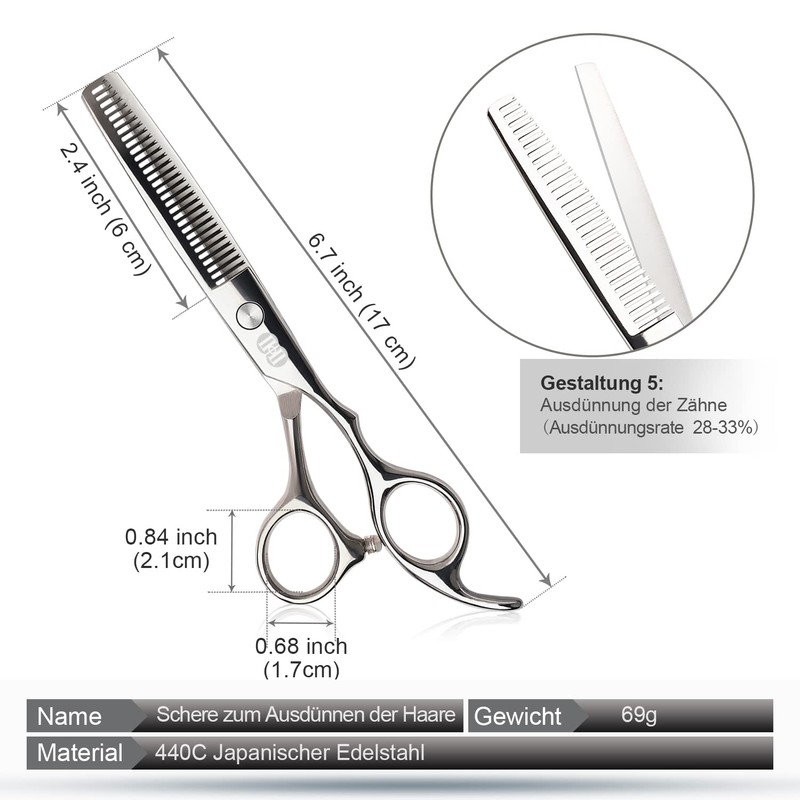CIICII Professional Hairdressing Scissors Set