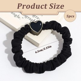 Haargummis für Damen und Mädchen,5 Stück,Haarband aus Seide,Haargummis starker Halt,Weiche Seile Pferdeschwanzhalter Frauen Haarschmuck