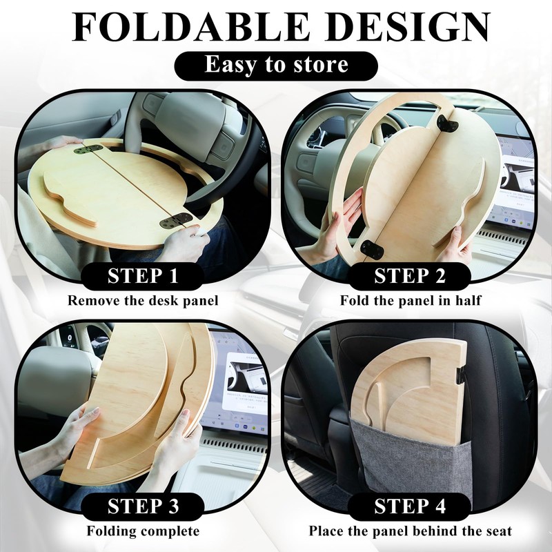 2 in 1 Car Steering Wheel Tray Steering Wheel Desk