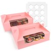 30 Pcs Cupcake Boxes, 12 Count Muffin Boxes with Handle,