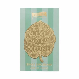DesignWorks Ink Vintage Sass Brass Bookmark, Leaf Me Alone