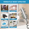 M METERXITY Handheld Bidet Sprayer, 1-In-2-Out Bidet Attachment for Toilet,