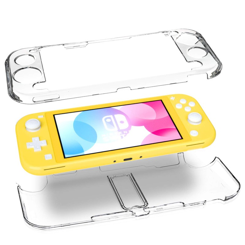 Clear Case for Switch Lite with Kickstand, Hard Case for