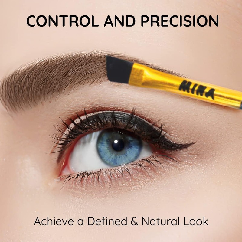 Mina Brow Brush-Premium Angled Eyebrow Brush