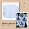DFsucces Small Divided Round Case, Plastic Cream Case, Accessory Case,
