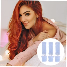 Beavorty 24pcs No Heat Curlers Coral Fleece Sleep Hair Curlers for Effortless Waves Comfortable Overnight Styling Tools for All Hair Types and Ages