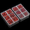 10000Pcs 2-Boxes Mixed Size Hot Fix Round Crystals Gems Glass