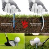 POXIAOER Golf Tees, 60 Pack Bamboo Golf Tees 70mm, 7cm,