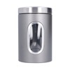3Pcs Storage Jar Stainless Steel Food Tea Nut Container with