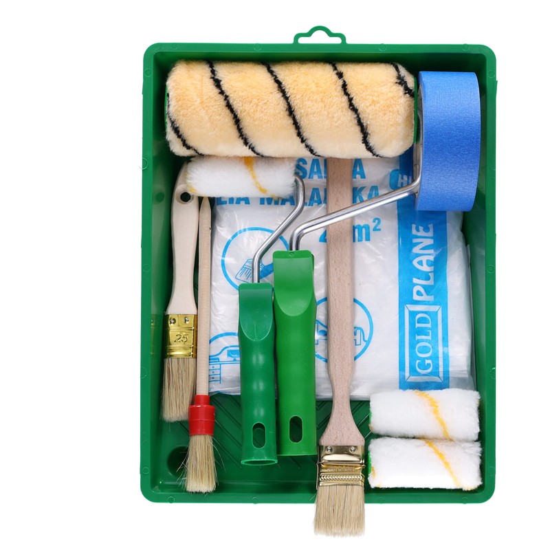 Toolspace Painter's Set 2X Paint Roller Set + 3X Paintbrush