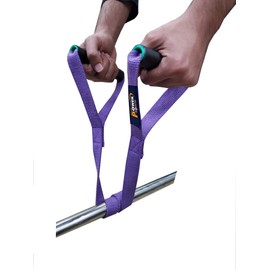SHIHAN POWER-SPORTS T-BAR Row Portable Heavy Duty Purple Metal Textured Grip Barbell Strength Equipment Core Blaster Landmine Grappler Fits Standard Olympic Universal Bar Types