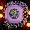 SUTANALE Rosary Beads Catholic for Women (Light Purple - Madonna