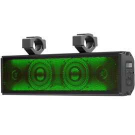UTV Sound Bar Bluetooth Waterproof with RGB Lighting,Golf Cart Sound Bar with IP65 Waterproof, 400W Amplified SoundBar, Universal Mounting for UTV ATV, Golf Cart (17 Inch)