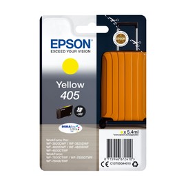 Epson 405 Yellow Suitcase Genuine, DURABrite Ultra Ink, Standard Capacity