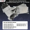 Engine Oil Cooler Filter Housing Assembly Adapter with Gasket, Insert,