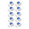 50PCS RJ45 Cat5e Unshielded Network Module 180 Degree Punch Free