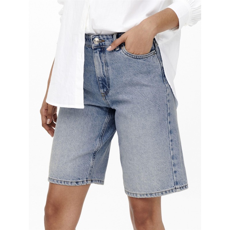 ONLY Women's Shorts, Light blue (light blue denim), M