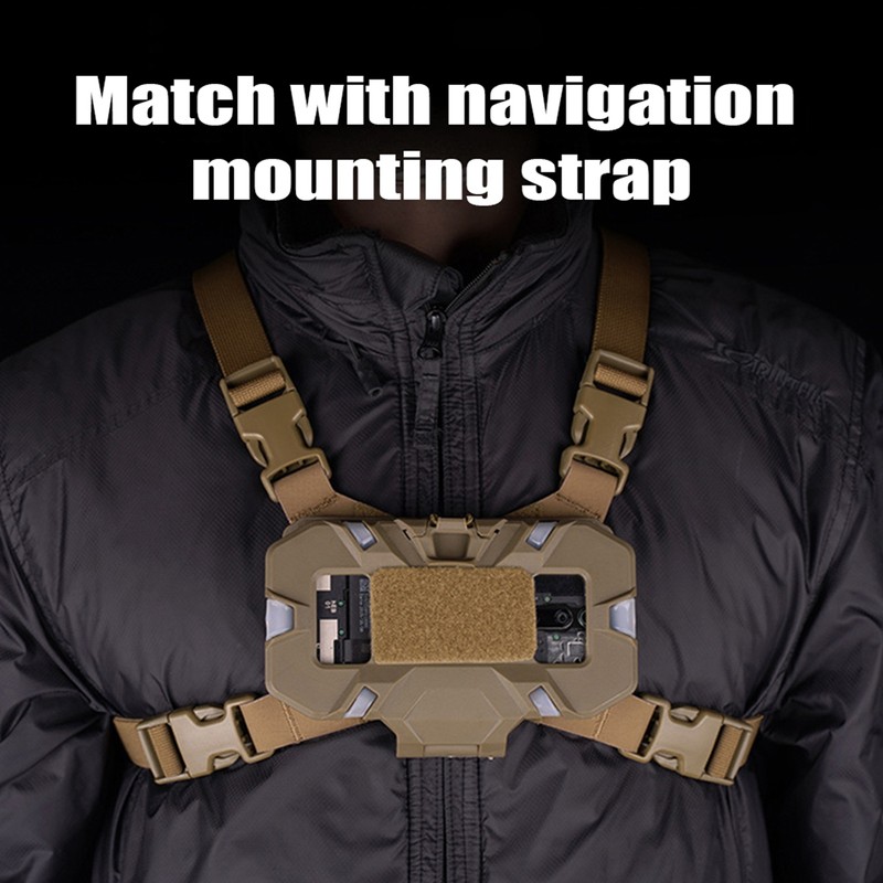 Tactical Vest Phone Holder Molle Mount, Universal Chest Phone Board