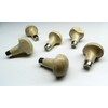 JTS Set of 6 Graver Handles, Mushroom Cut Head, Wooden