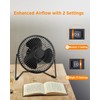 EasyAcc 5 Inch USB Desk Fan, Small USB Desk Fan,