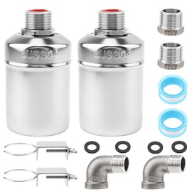2Pack Water Float Valve 1/2" to 3/4'' 1'' Automatic Water Level Controller