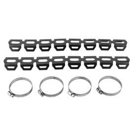 Motorcycle Exhaust Heat Shield, Heat Protection Plate with Hole Heat Insulation Shield Silencer Heat Protection Cover Protection Universal Flame Exhaust Pipe Pipe for R1200GS F800GS F700GS F650GS