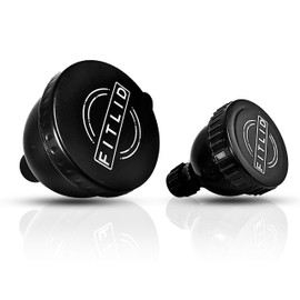 Small & Large 2-Pack Portable Protein Supplement Funnels, Great for Pre-Workout, BCAA's, and Protein Powder. Easy & Mess Free Container for Workout, Travel, to-Go, Fitness, WOD.