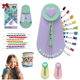 Choose Friendship, My Friendship Bracelet Maker® (New and Improved), an American Original | 20 Pre-Cut Threads - Up to 8 Bracelets | Craft Kit, Kids Jewelry-Making Kit, Gifts for Girls (Lime Rickey)