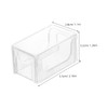 WOONEKY 3pcs Transparent Acrylic Billiard Chalk Box Portable Travel Case