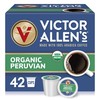 Victor Allen's Coffee Organic Peruvian, Medium Roast, 42 Count, Single