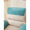 vctops 3 Pieces Sherpa Fleece Sofa Armrest Cover for Recliner
