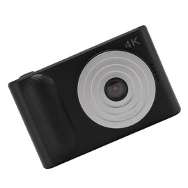 4K Digital Camera, 48MP Vlogging Camera for Kids, Compact Point and Shoot Camera, 16X Zoom Autofocus Anti Shake Portable Cameras for Teens Boys Girls Seniors (Black)