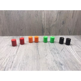 Outdoor Assassin Custom Thumb Release Knob / Buttons  - Red Spiral Knurl