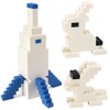 Feleph 320 Pieces 2x4 White Bricks Parts Classic Building Blocks