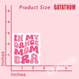 (3PCS) in My Dance Mom Era Sticker Dance Mom Sticker Dance Sticker Decals for Mom Mama Dancer Lover Waterproof Vinyl Decal for Books, Laptops, Water Bottles, Tumblers, Scrapbooking, 3'' x 2.7"