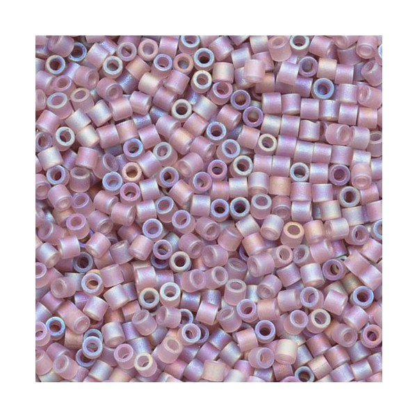 Miyuki Delica 15/0 Cylinder Seed Beads - Matte Transparent Smoky