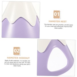 CIYODO Snow Mountain Nest Small Pet House Hamster Hideout House Chinchilla Hideout