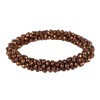 QHP Shine Knot Band Hair Scrunchie with Square Beads for