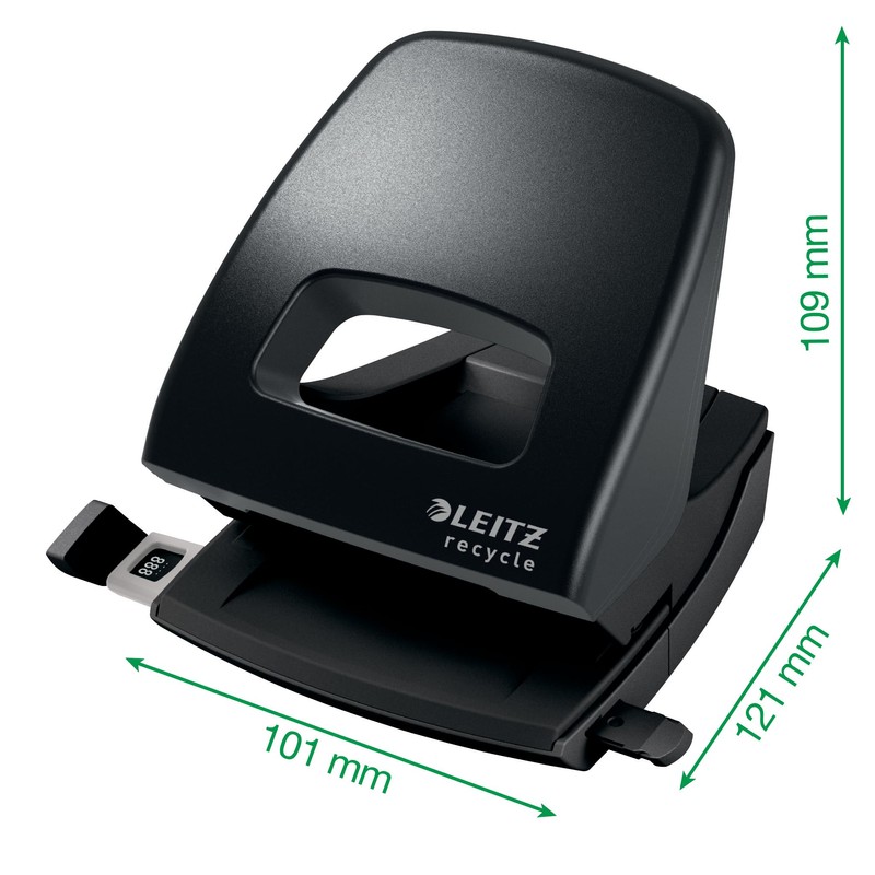 Leitz Hole Punch, 30 Sheets, Guide Bar with Format Markings,